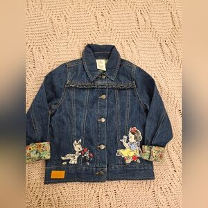 Disney Animators SNOW WHITE Girls Toddler Jean Denim Jacket Coat 4